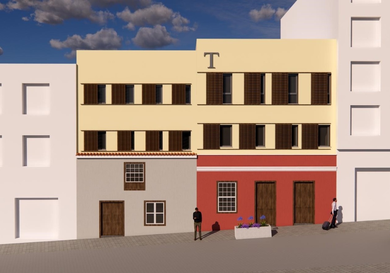 Building with 5 independent apartments