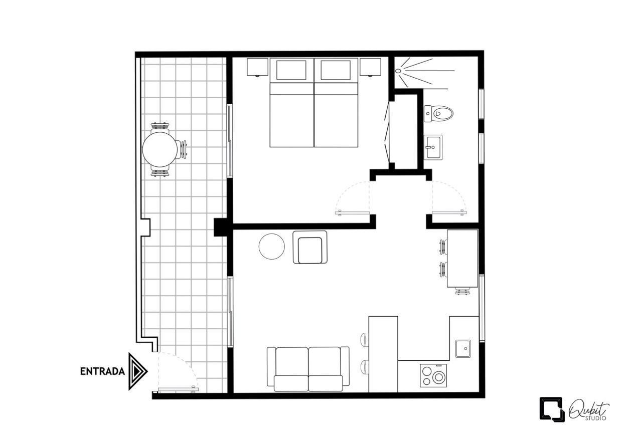Floor plan Lot of 6 penthouses for sale in Parque Santiago III