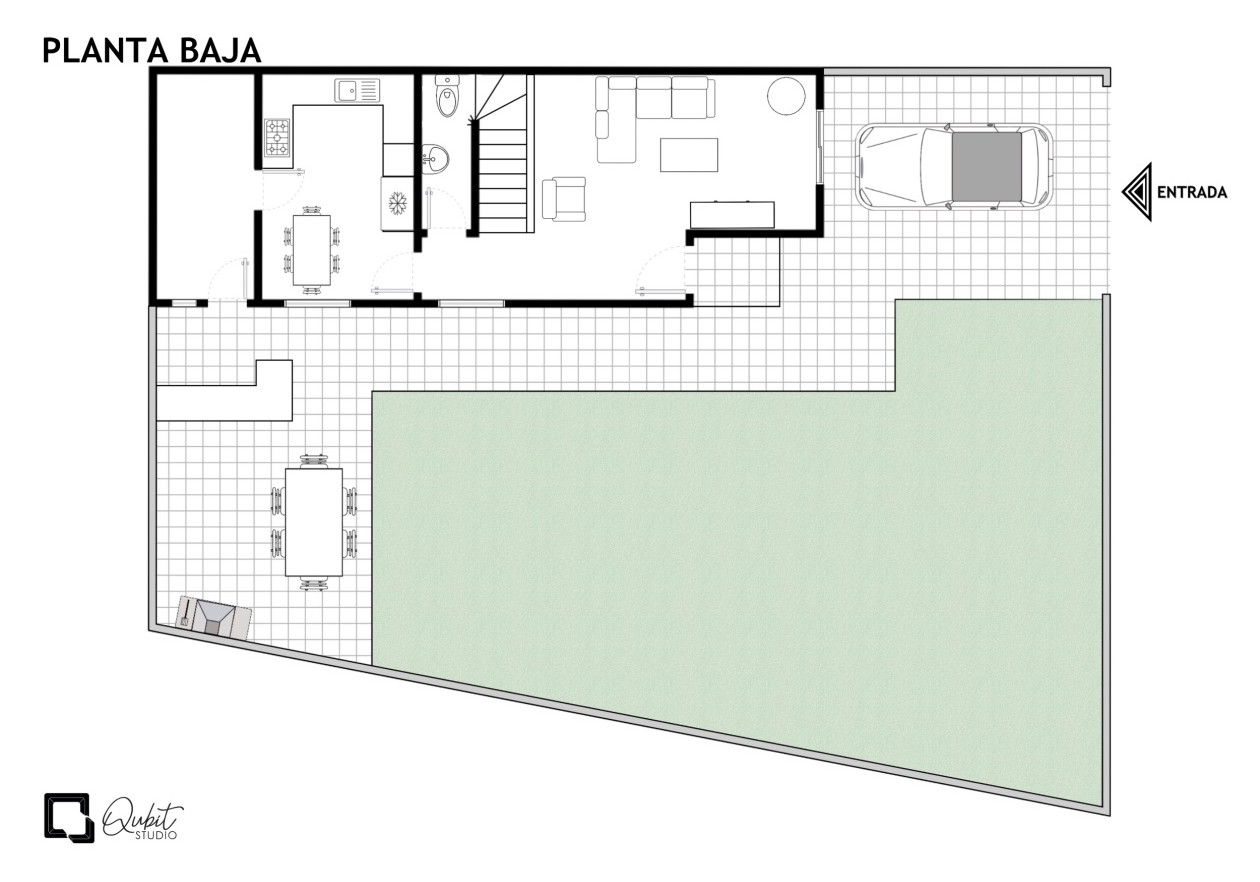 Gran Pareado de esquina con gran jardín privado